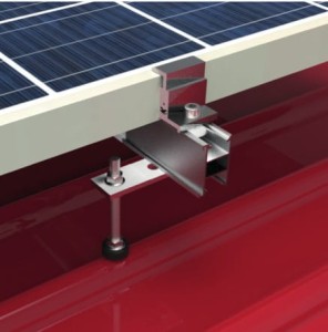 System montażowy Corab B-01 (blachodachówka, dach skośny, 4 panele poziom)