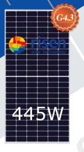 Moduł 445W - RISEN RSM144-7-445 BMDG MONO HALF CUT SREBRNA RAMA Bifacial
