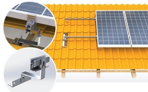 System montażowy Corab D-017 (dachówka, dach skośny, 4 panele pion)