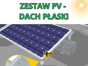 Zestaw fotowoltaiczny dach płaski (od 2,46kW)