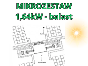  Mikrozestaw 1,64kW dach płaski balast (do rozbudowy instalacji)