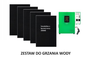 Solarny zestaw do grzania wody 2kW
